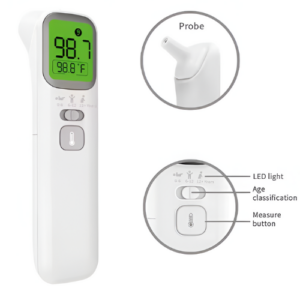 Digital Infrared Thermometer with High Accuracy and Memory Storage Hospitality Enviro Tech