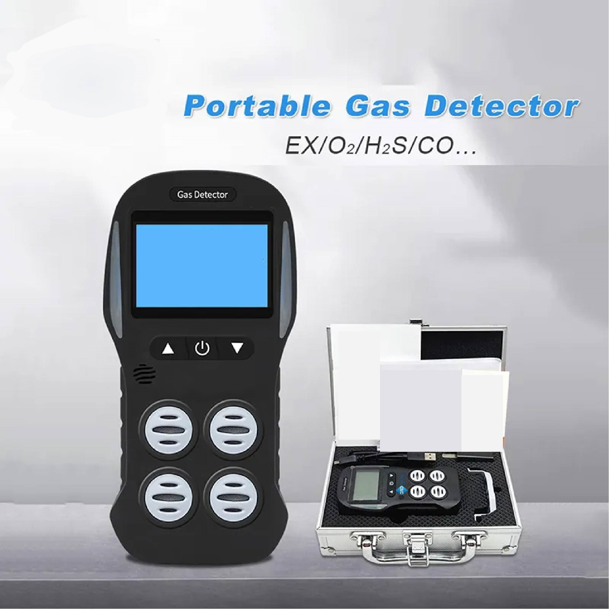 Hospitality Enviro Tech Portable Multi Gas Detector Monitor Rechargeable 4 In 1 Gas Meter Tester Analyze - Image 2