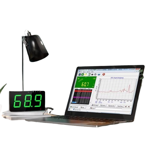 Smart Sound Level Meter with Tuya App | 30~130dB Digital Noise Tester - Hospitality Enviro Tech - Image 2