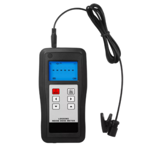 Black Personal Noise Dosimeter Black with OEM Customization Suppor USA - Hospitality Enviro Tech