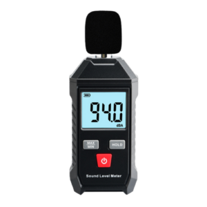 Red Digital Sound Level Meter 30–130dBA with Backlight Display - Hospitality Enviro Tech 