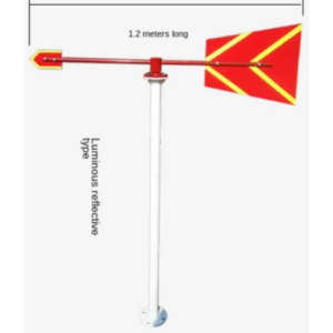 Customizable Mechanical Anemometer, Wind direction vane with Galvanized Bracket - Hospitality Enviro Tech