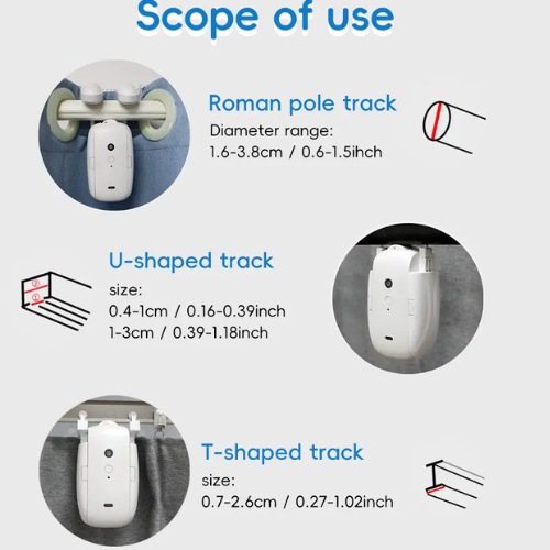 WiFi Smart Curtain Opener BLE Automatic Roman Track - Hospitality Enviro Tech - Image 2