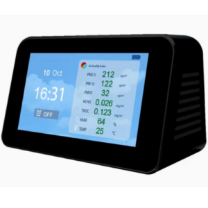 Desktop LCD Formaldehyde PM2.5 TVOC Monitor Electrochemistry Sensor - Hospitality Enviro Tech