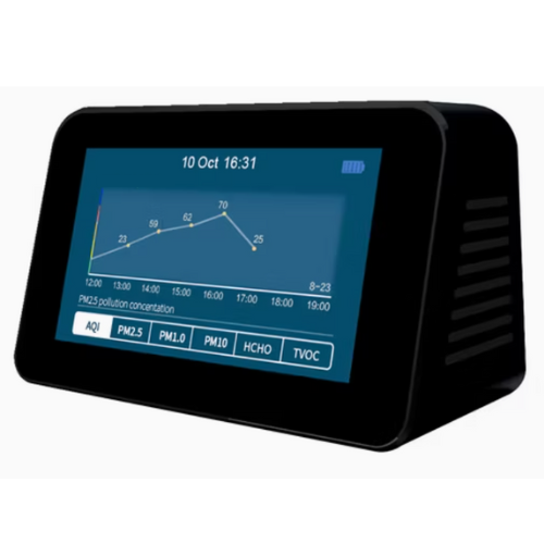 Desktop LCD Formaldehyde PM2.5 TVOC Monitor Electrochemistry Sensor - Hospitality Enviro Tech - Image 2