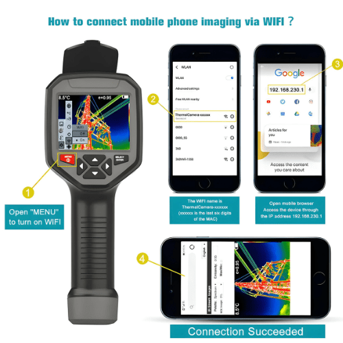 Hospitality Enviro Tech Infrared Portable Imaging Camera Industry Thermometer - Image 2