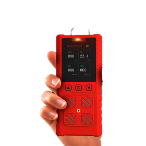 Premium Portable 4-in-1 Gas Detector with COMB O₂ H₂S CO – Hospitality Enviro Tech