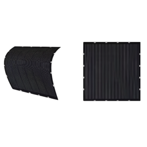 Thin Film 245 Degrees 55W Monocrystalline Marine ETFE Flexible Solar Panel for RV Boat - Hospitality Enviro Tech