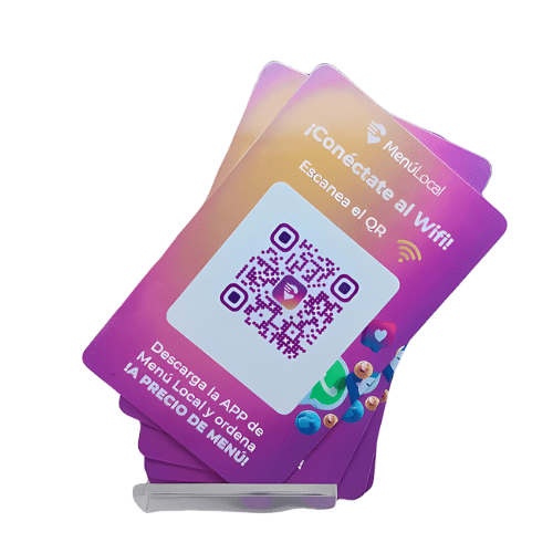 Hospitality Enviro Tech Motion RFID Logo QR Code Google Review Business Card Tag 13.56 MHz - Image 2