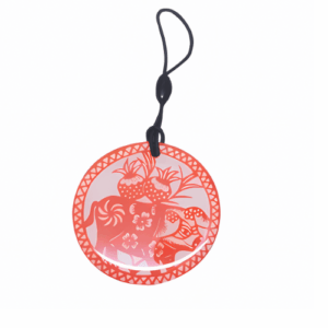 Epoxy Keychain NFC Hang Tag with Customized Logo - Hospitality Enviro Tech