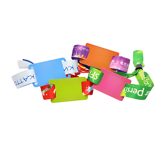 RFID NFC Fabric Wristbands 13.56MHz Custom Logo - Hospitality Enviro Tech