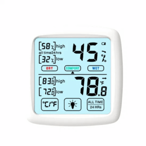 Hospitality Enviro Tech Touch Screen High-Precision Indoor Hygrometer