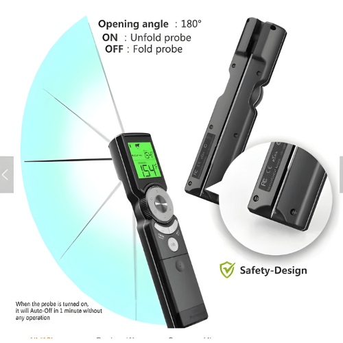 HET Fast Smart Foldable Probe Meat Thermometer