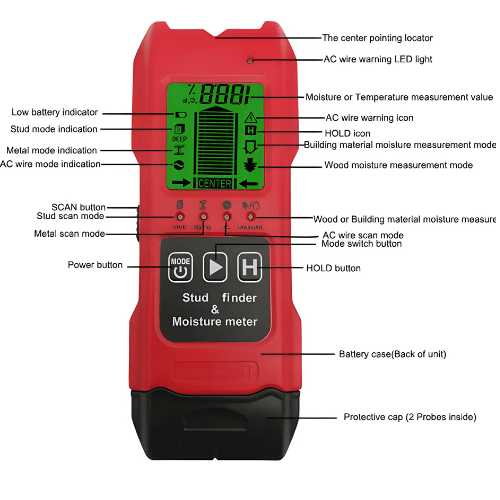 Hospitality Enviro Tech Material Humidity Tester and Stud Finder - Image 4