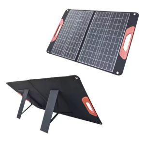 60 W Foldable Solar Panels For Outdoor Camping With Monocrystalline Silicon Cells - Hospitality Enviro Tech