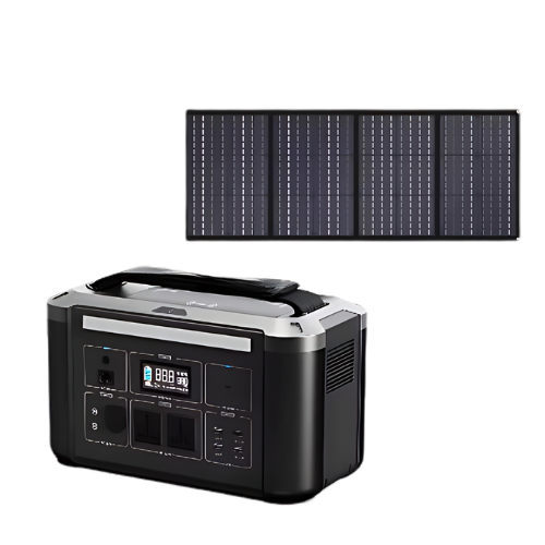 605 WH 700 W Portable Solar Generator Kit With Lithium Battery - Hospitality Enviro Tech