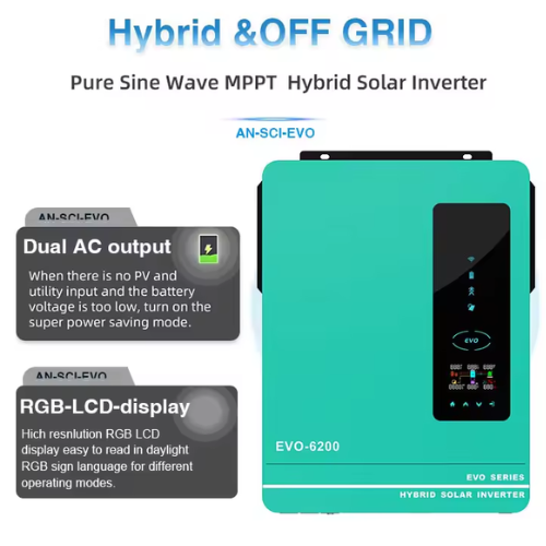 Off Grid 3 KW 5 KVA MPPT Solar Hybrid Inverter with Pure Sine Wave - Hospitality Enviro Tech - Image 2