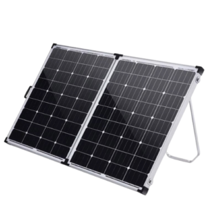 80 W Portable Folding Solar Panel With Standing Support - Hospitality Enviro Tech