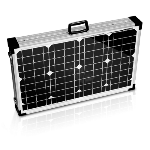 80 W Portable Folding Solar Panel With Standing Support - Hospitality Enviro Tech - Image 2