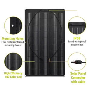 150 W/200 W/250 W Waterproof Flexible Solar Panels With High Efficiency - Hospitality Enviro Tech
