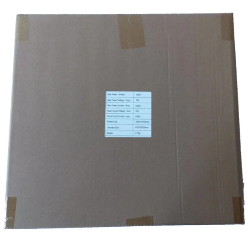 120 W Portable Solar Panel With Single Crystal Silicon - Hospitality Enviro Tech