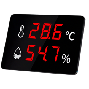 Temperature Humidity Data Logger with Built-in Probe & Large LED Display - Hospitality Enviro Tech