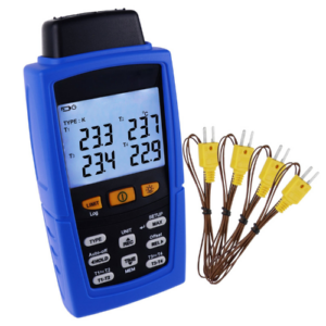 4-Channel Digital Thermocouple Thermometer Data Logger with Multi-Type Inputs - Hospitality Enviro Tech