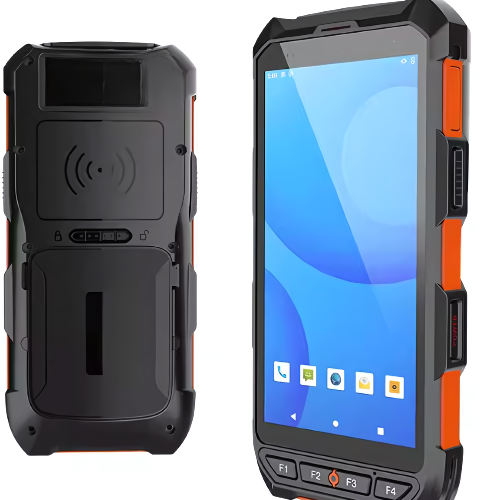 UHF RFID Handheld Reader with GPRS, Barcode Scanner, Android 10, 4800 mAh - Hospitality Enviro Tech