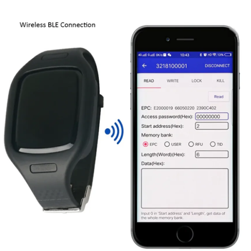 Hospitality Enviro Tech Bluetooth RFID UHF Reader Wristband UHF Writer USB Contactless Portable Reader - Battery Capacity 550 mA - Image 2