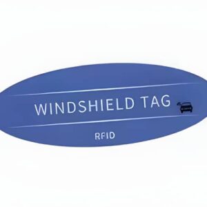 Hospitality Enviro Tech RFID Printed Serial Number Vehicle Windshield Sticker Windscreen Tag – Frequency 860 MHz to 960 MHz