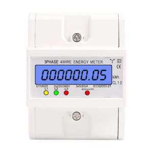 Three Phase 4 Wire 120A Bidirectional kWh Energy Meter With RS485 Communication - Hospitality Enviro Tech