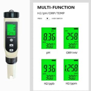 4-in-1 pH, H₂, ORP & Temperature Water Quality Tester- Hospitality Enviro Tech