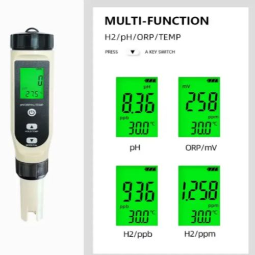 4-in-1 pH, H₂, ORP & Temperature Water Quality Tester- Hospitality Enviro Tech
