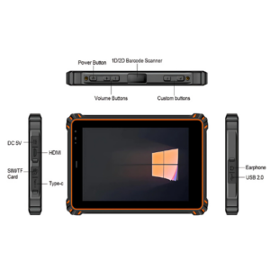 Rugged 8-inch Android Tablet with 4G, NFC, IP67, and Rich I/O Ports - Hospitality Enviro Tech